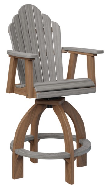 Berlin Gardens Cozi-Back Swivel 30" XT Chair (Natural Finish)